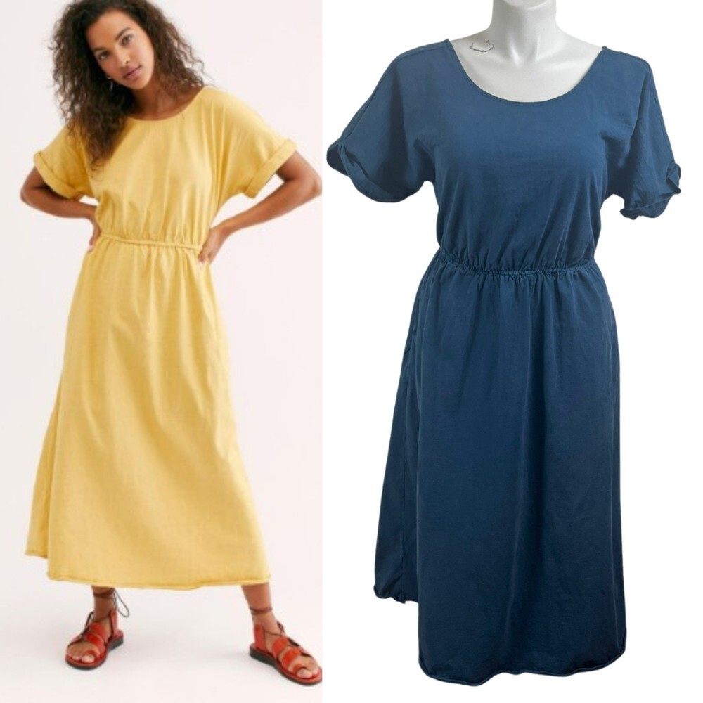 Free People Blue Midi Dress - Picture 15 of 16